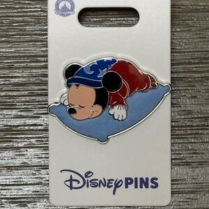 Disney Parks Sorcerer Mickey On Pillow Pin - Felted - 2026 WDW